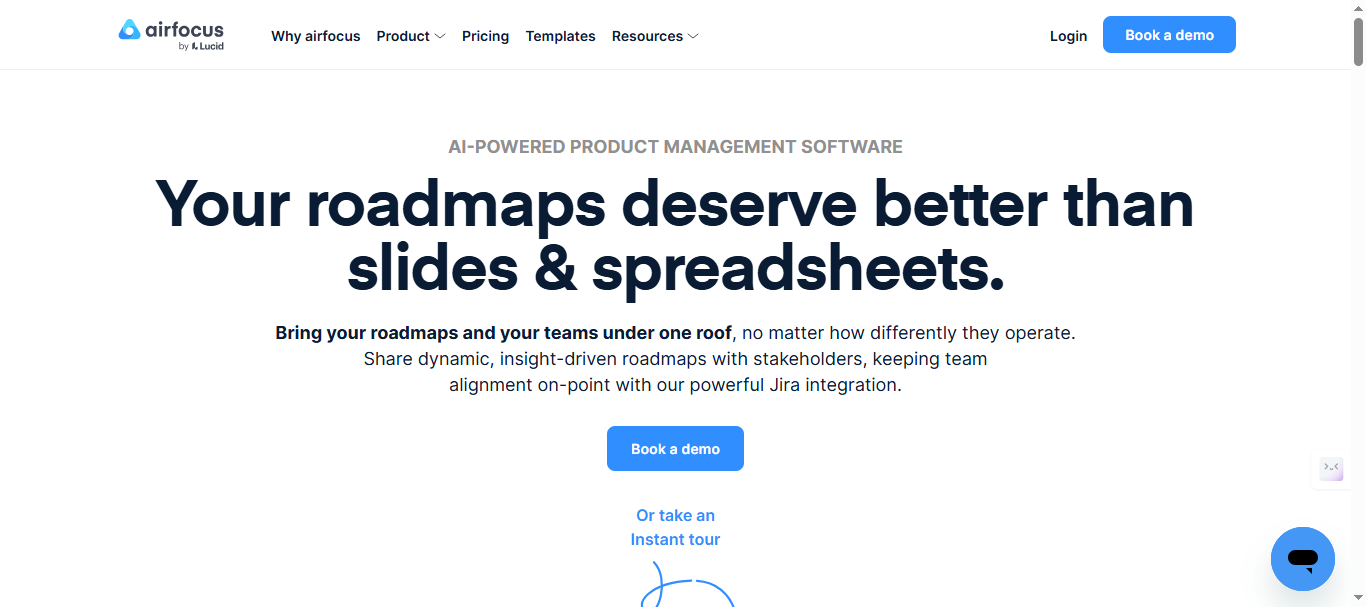 Airfocus Landing Page