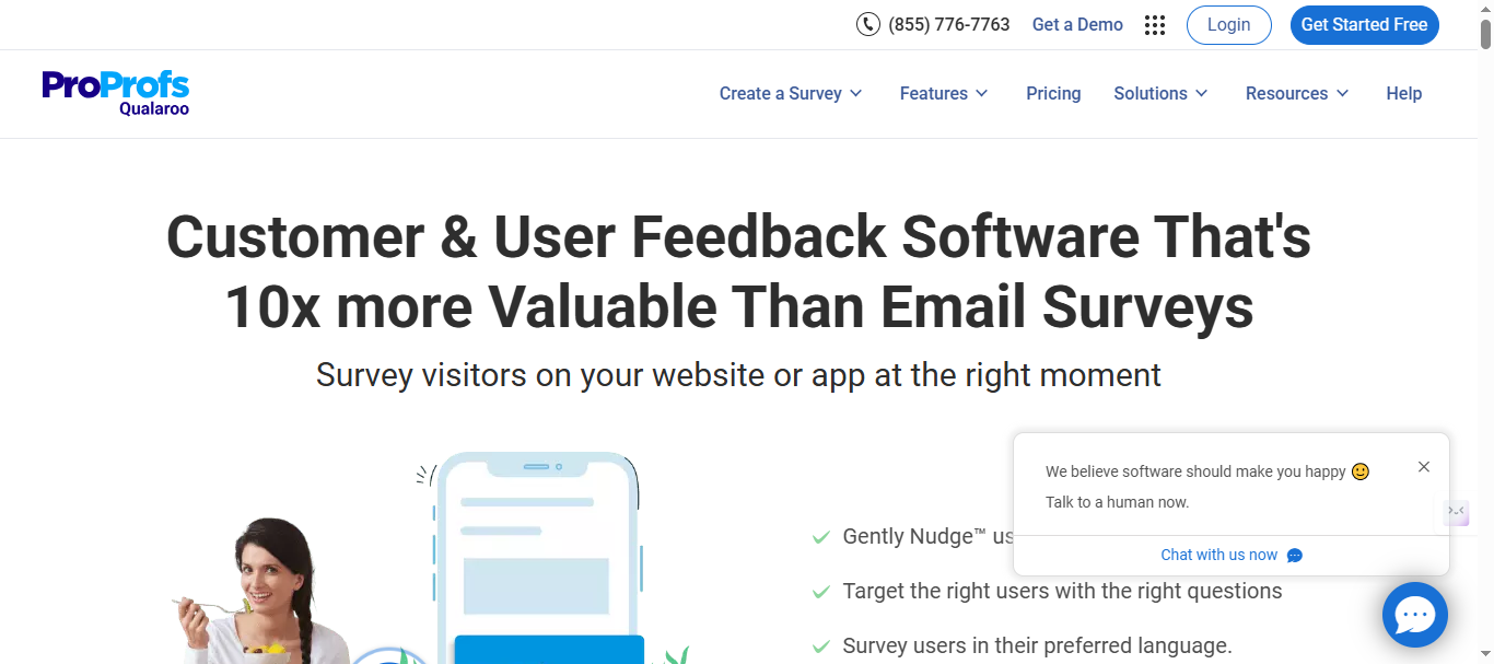Qualaroo Landing Page